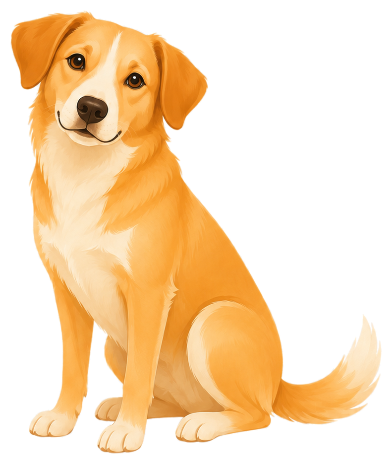 Freundlicher Hund als DogLira Begleiter